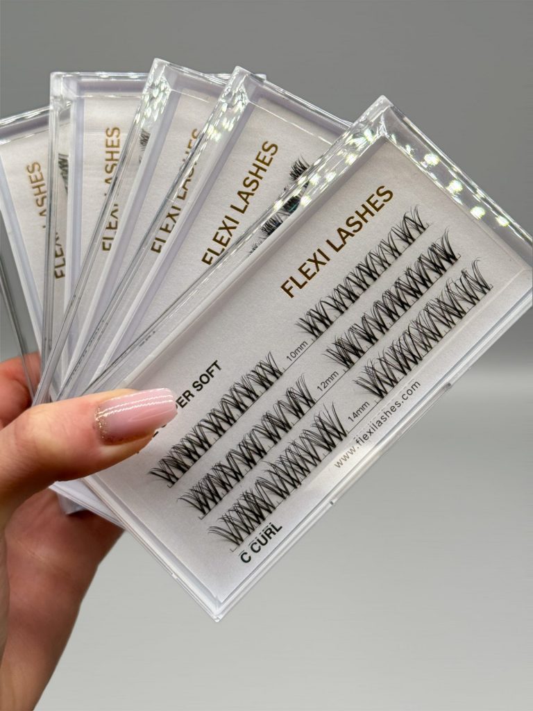FLEXI LASHES DIY Wimpernverlängerung Wimpern Wimpernbox Super Soft 5er Bundle