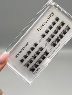 FLEXI LASHES DIY Wimpernverlängerung Wimpern Zubehör Wimpernbox Cute Super Soft D