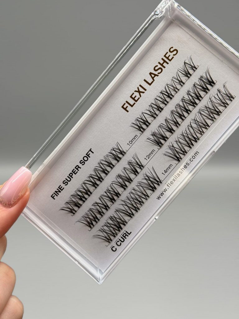 FLEXI LASHES DIY Wimpernverlängerung Wimpern Zubehör Wimpernbox Fine Super Soft C