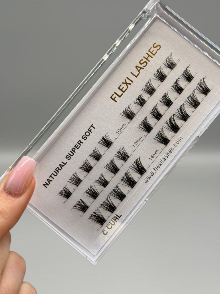 FLEXI LASHES DIY Wimpernverlängerung Wimpern Zubehör Wimpernbox Natural Super Soft C