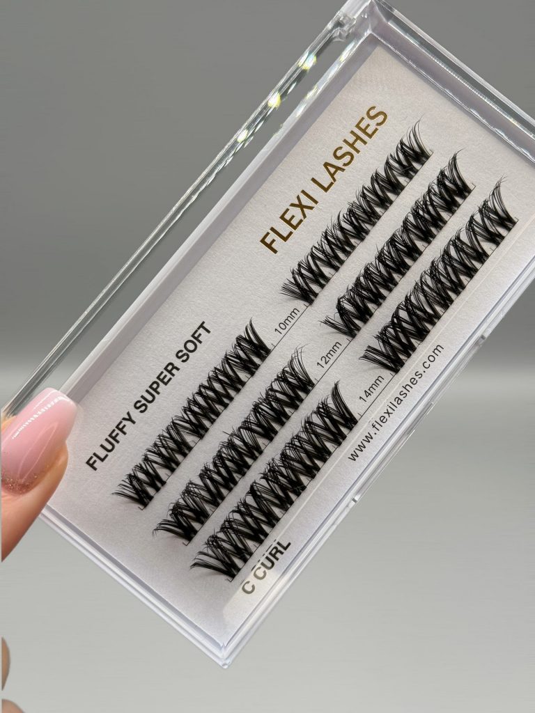 FLEXI LASHES DIY Wimpernverlängerung Wimpern Zubehör Wimpernbox Fluffy Super Soft C