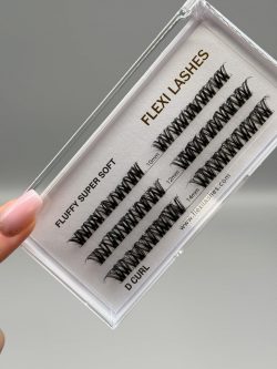 FLEXI LASHES DIY Wimpernverlängerung Wimpern Zubehör Wimpernbox Fluffy Super Soft D