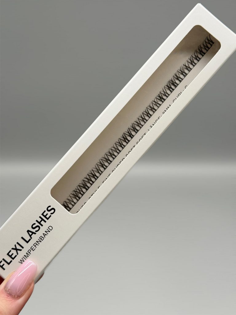 FLEXI LASHES DIY Wimpernverlängerung Wimpern Wimpernband Fine Super Soft C 8 mm