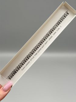 FLEXI LASHES DIY Wimpernverlängerung Wimpern Wimpernband Fine Super Soft C 12 mm 2