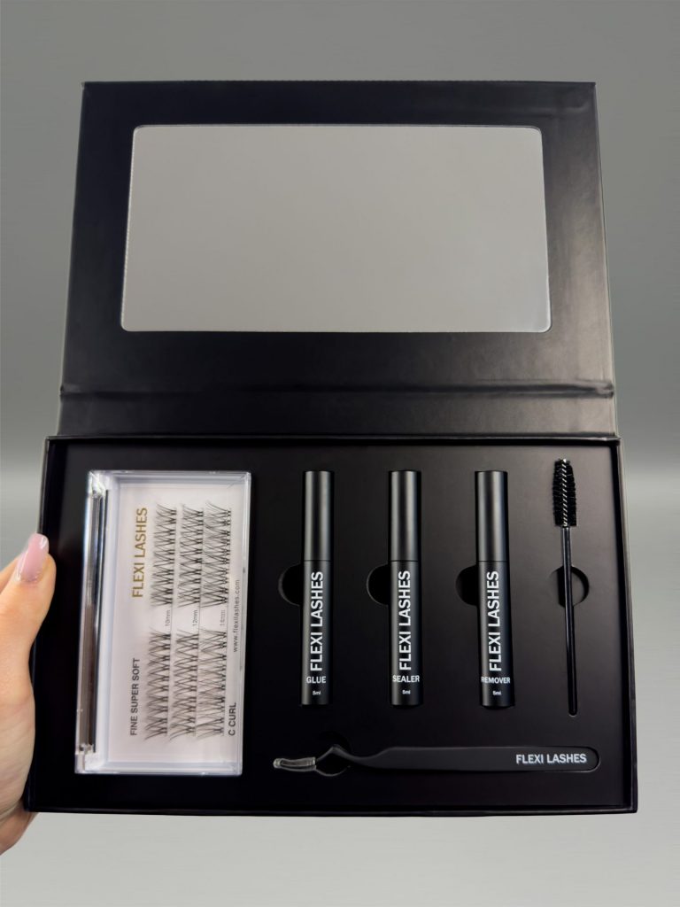 FLEXI LASHES DIY Wimpernverlängerung Wimpern All-In-One Box Fine Super Soft C