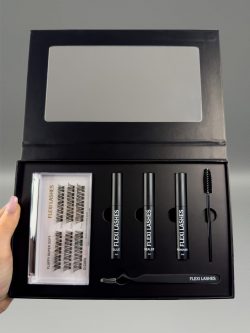 FLEXI LASHES DIY Wimpernverlängerung Wimpern All-In-One Box Fluffy Super Soft D