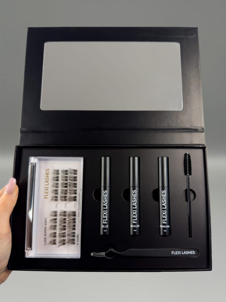 FLEXI LASHES DIY Wimpernverlängerung Wimpern All-In-One Box Luxe Super Soft C